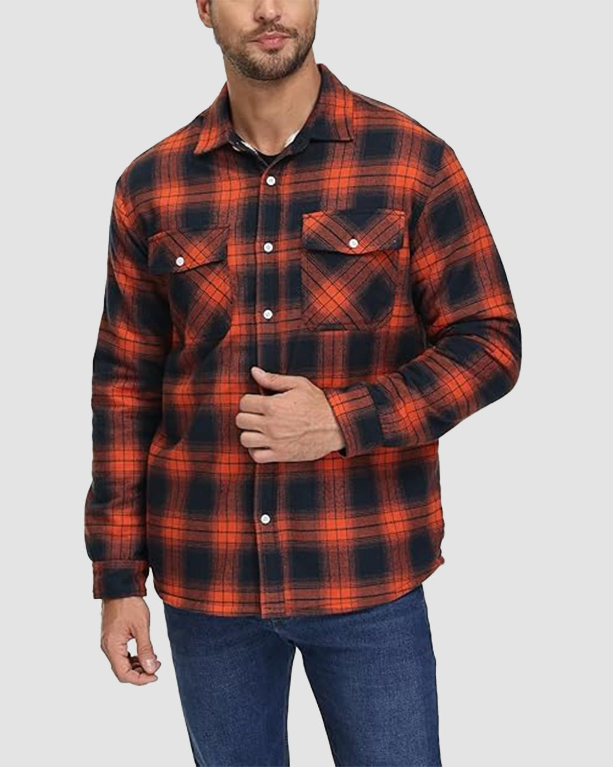 Dawid™ | Ciepła pikowana koszula overshirt