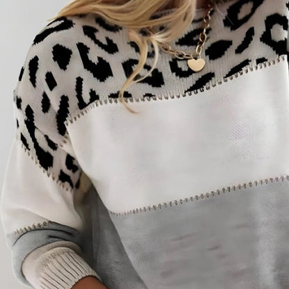 Charlene | Sweter Casual w Panterkę