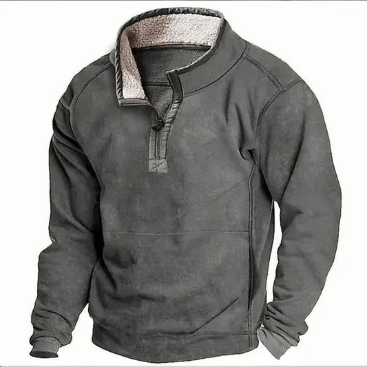 Michał™ | Fleece Gevoerd Herfst Shirt