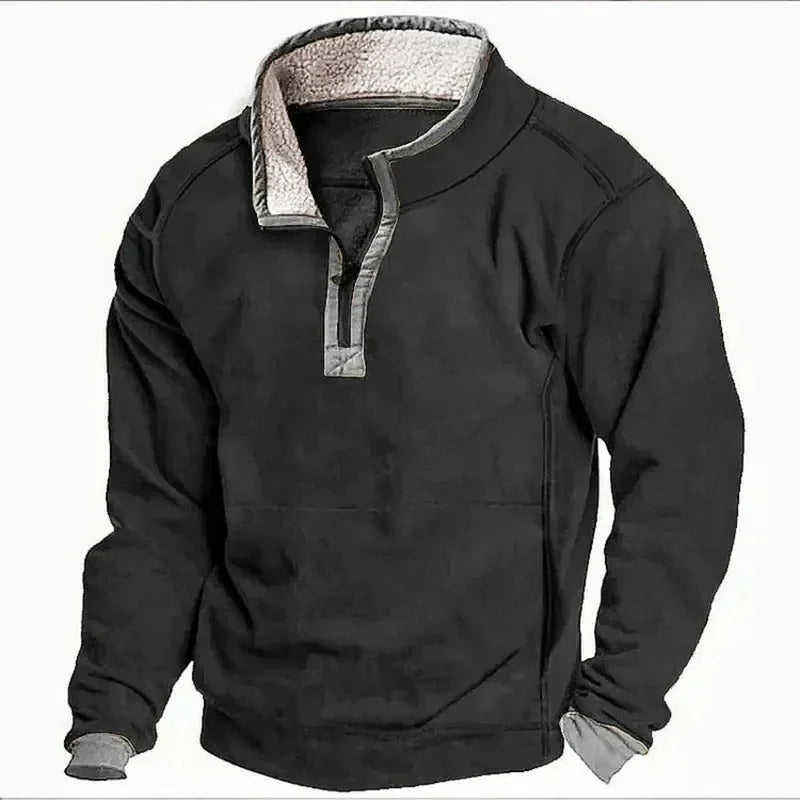 Michał™ | Fleece Gevoerd Herfst Shirt
